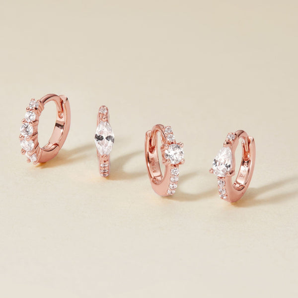 Aspen huggie earring set