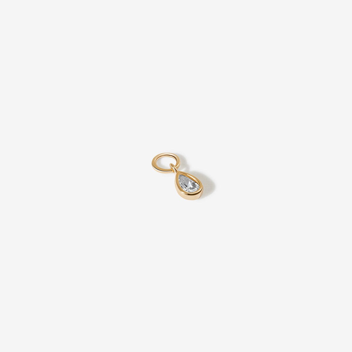 Gold Tad Hoop Charm | Fine Jewelry | Adornmonde