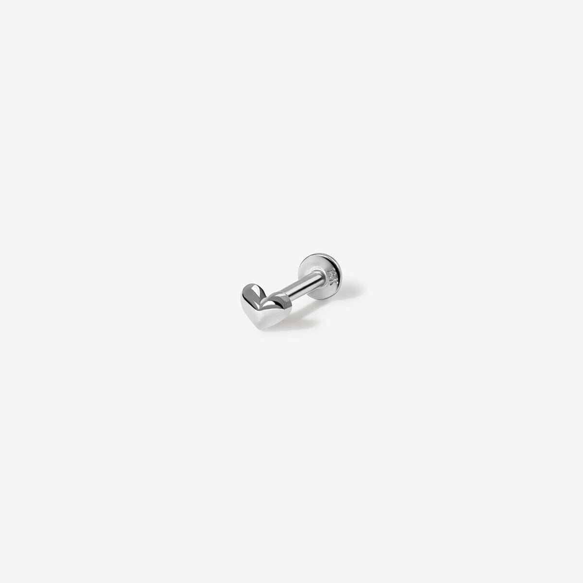 White Gold James Micro Heart Piercing | Fine Piercings | Adornmonde