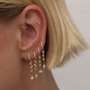 Lachlan chain hoop earring