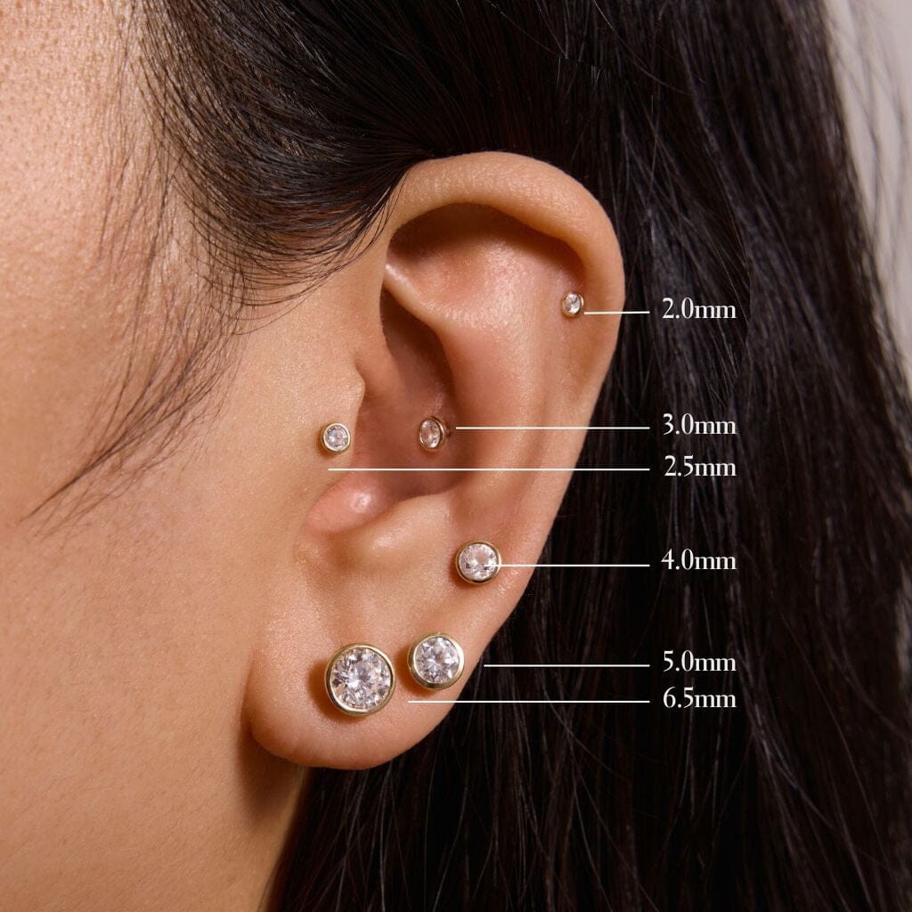 アクセサリー simmon SHAPE ROUND PIERCED EARRING M アクセサリー simmon SHAPE ROUND PIERCED EARRING M Bezel Shape