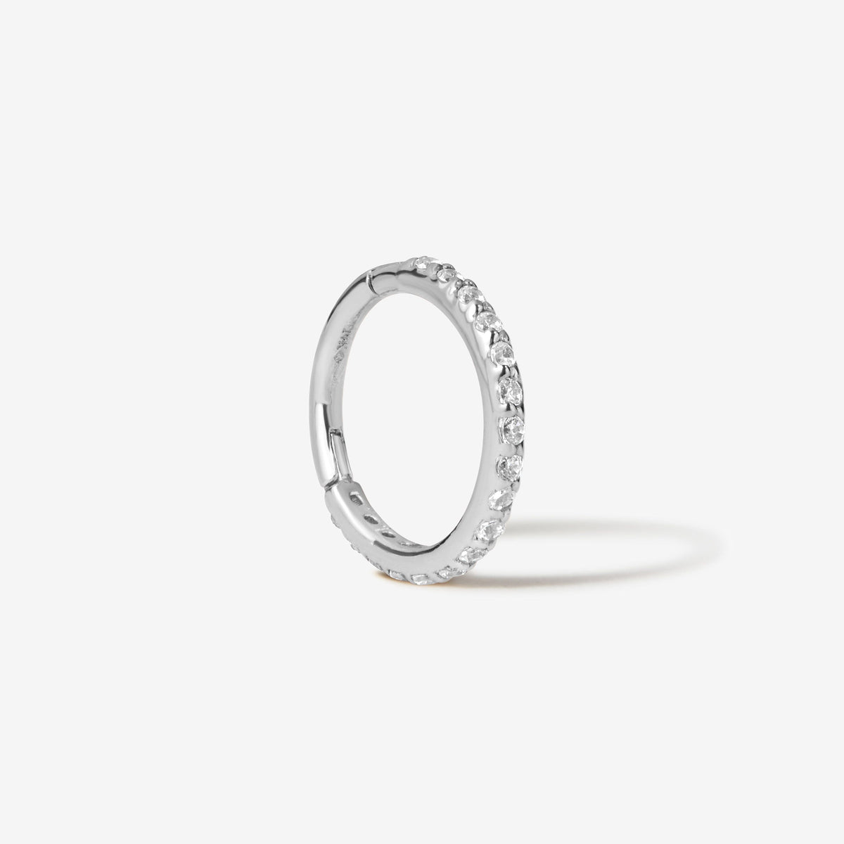 アクセサリー A&G Hoop Scrool Pierce White Gold Sherran Clicker Hoop | Fine Piercings | Adornmonde