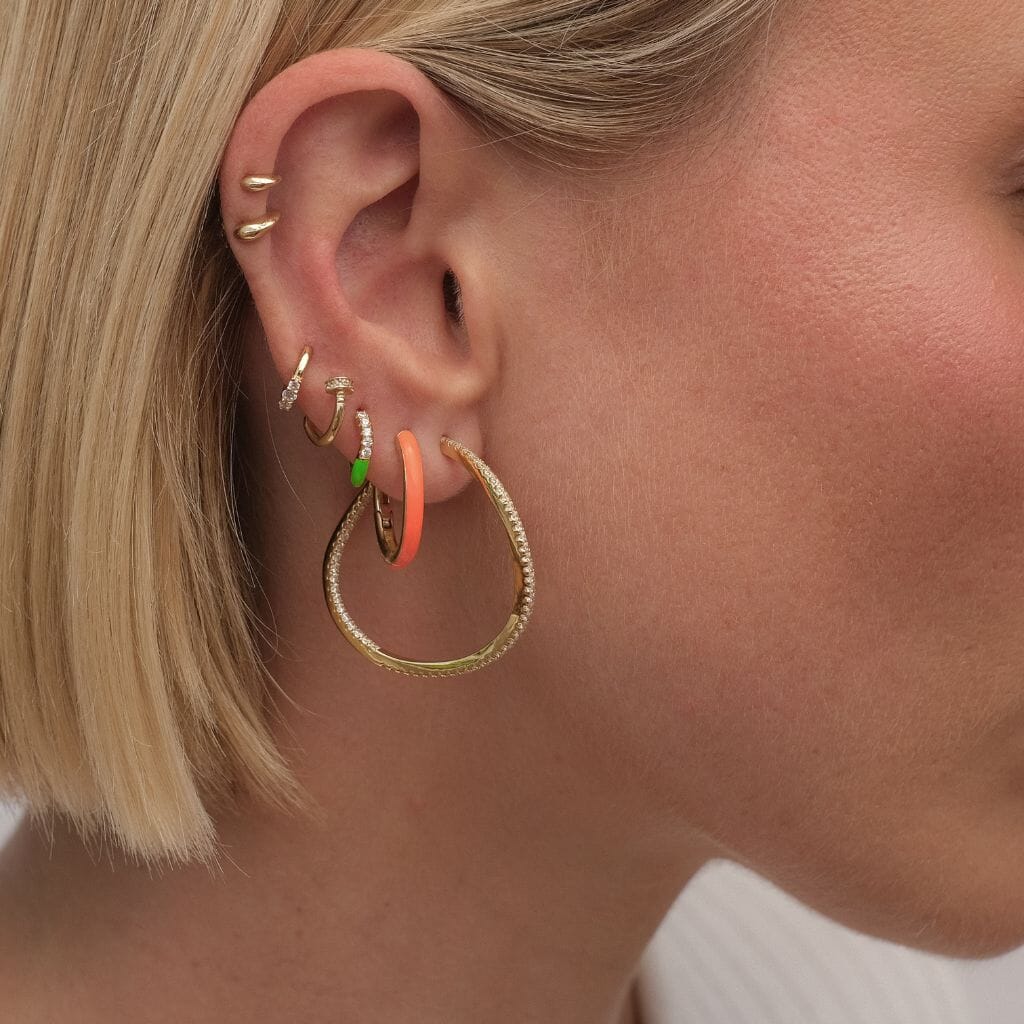 Silver Tao Wave Hoops | Adorn Luxe | Adornmonde