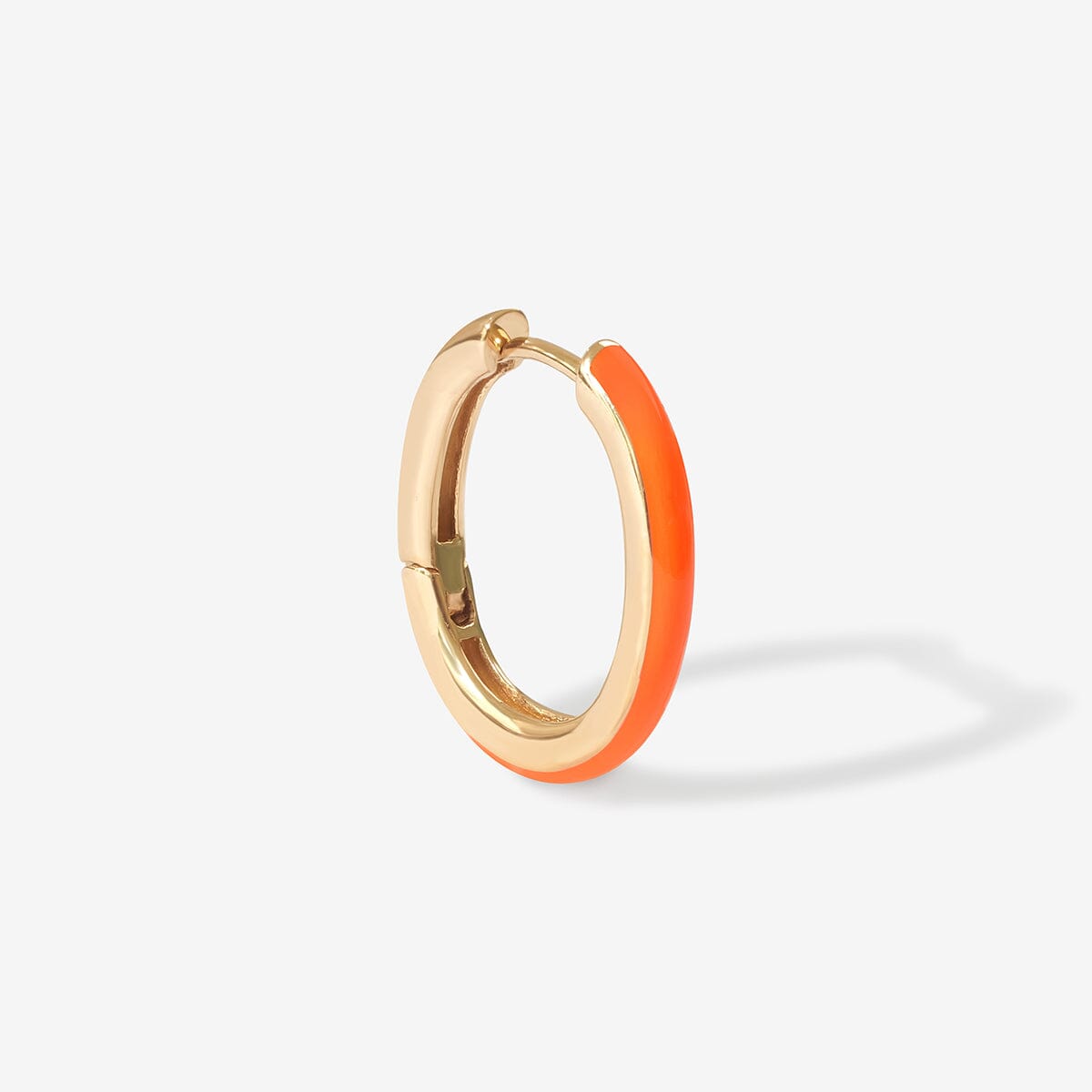 Neon orange hoop earrings 2025
