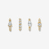 Aspen huggie earring set