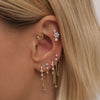Jenneth chain earring set