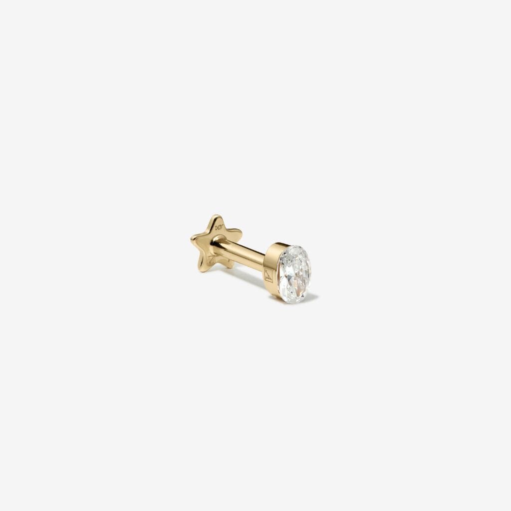 Luke oval Lab Air™ diamond piercing