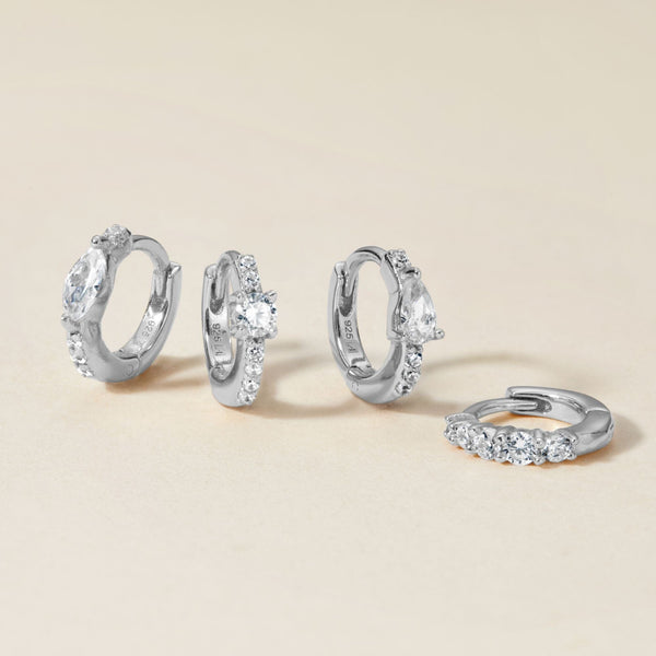 Aspen huggie earring set