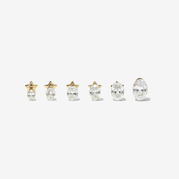 Luke oval Lab Air™ diamond piercing