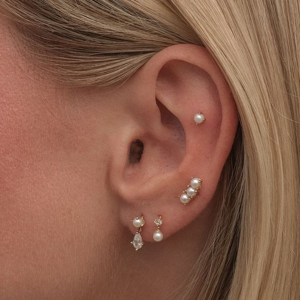 Batti triple pearl piercing