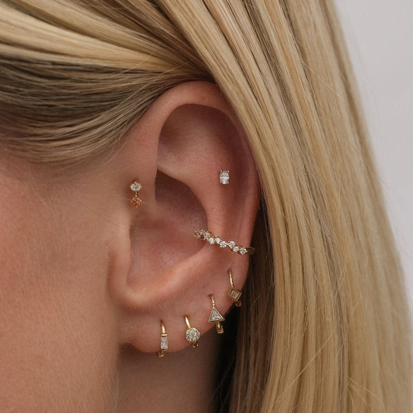 Rohe huggie earring set
