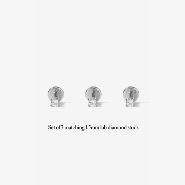 Sid 3-piece micro earring set