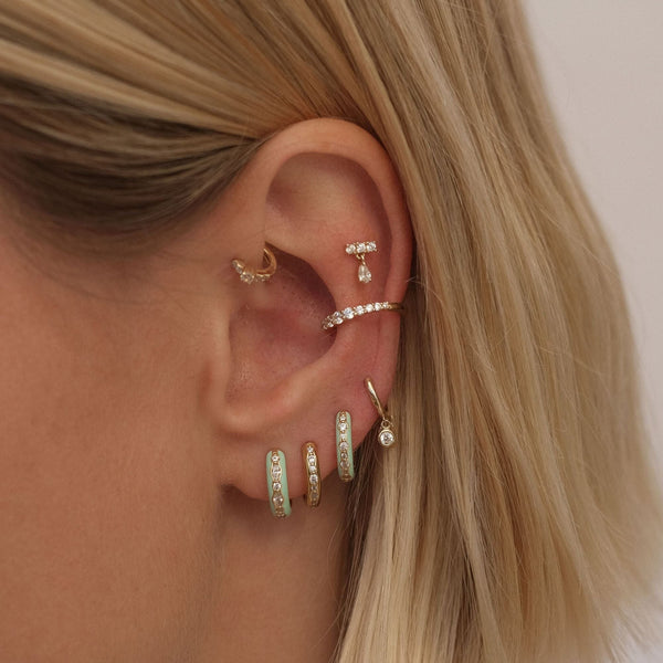 Mattus mint earrings