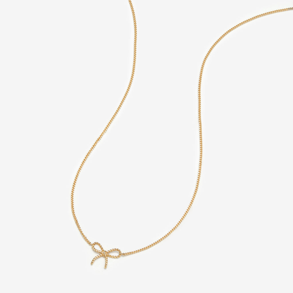 Ace baby bow necklace