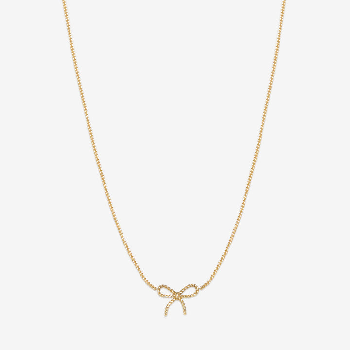 Ace baby bow necklace