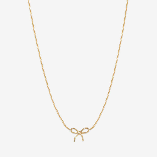 Ace baby bow necklace