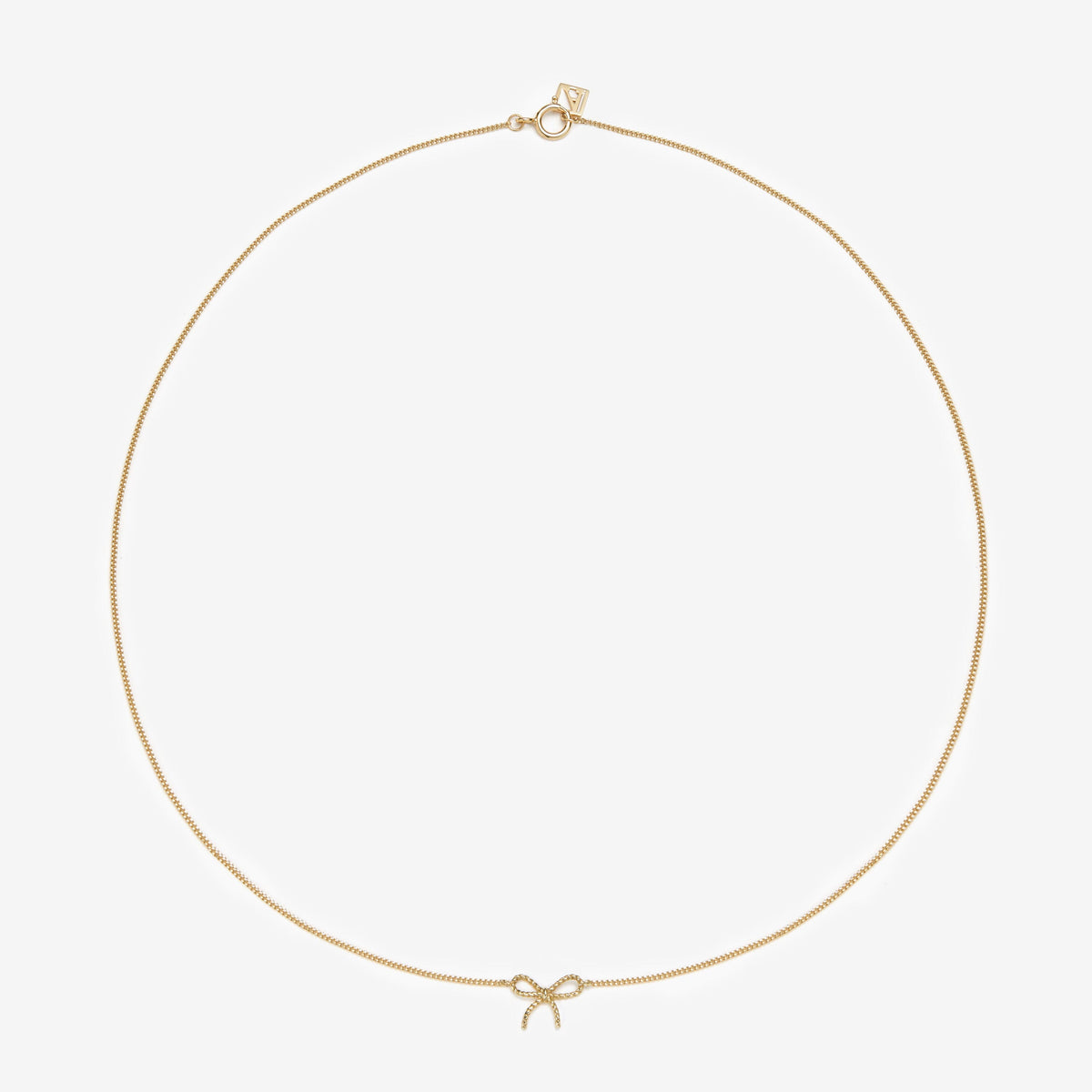 Ace baby bow necklace