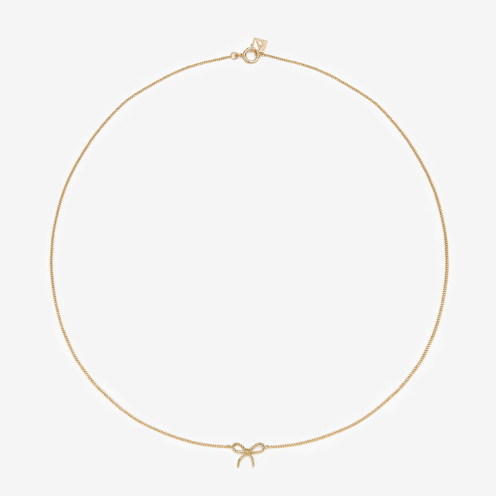 Ace baby bow necklace