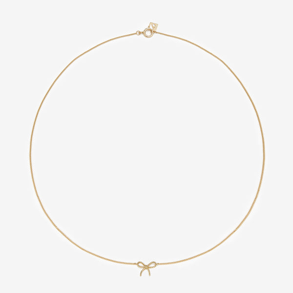 Ace baby bow necklace