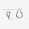 Alfred diamond mini hoop piercing