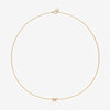 Atticus micro bow necklace