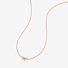 Atticus micro bow necklace