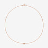 Atticus micro bow necklace