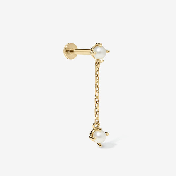 August drop pearl piercing