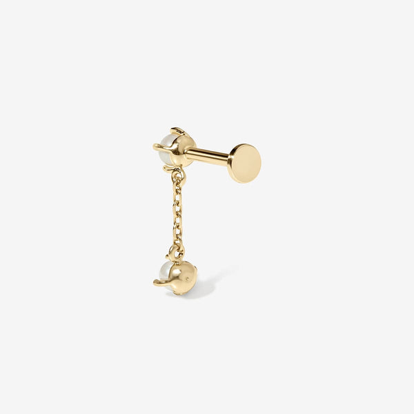 August drop pearl piercing