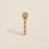 Avayaan crystal chain hoop earring