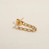Avayaan crystal chain hoop earring