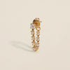 Avayaan crystal chain hoop earring