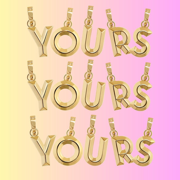 Alpha alphabet charm