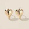 Bae heart midi huggie earrings