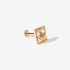 Bardot square quilted piercing