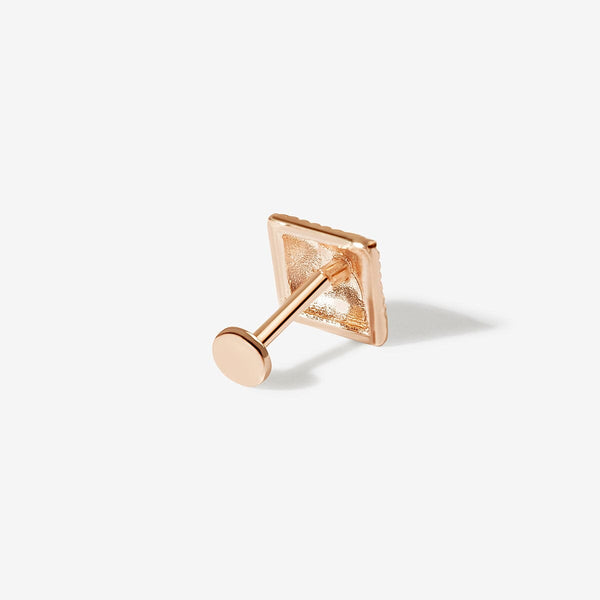 Bardot square quilted piercing