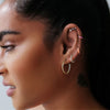 Bentley midi hoop earrings