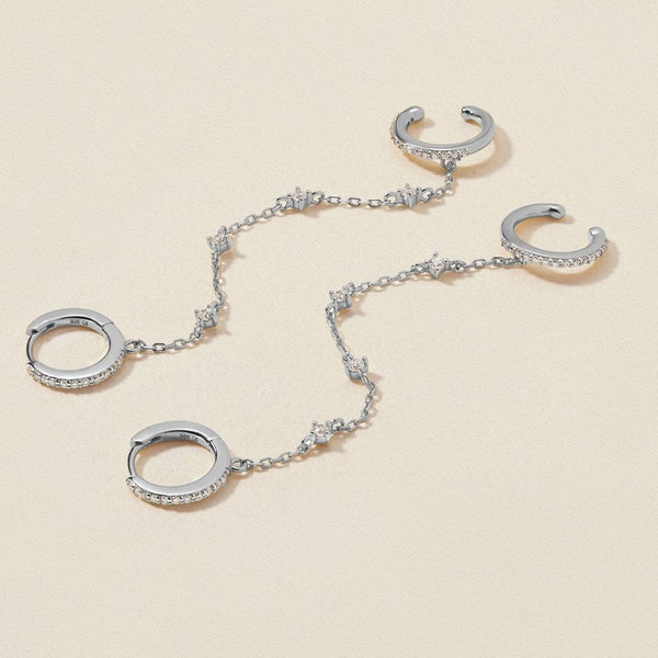 Olsen chained cuff earrings