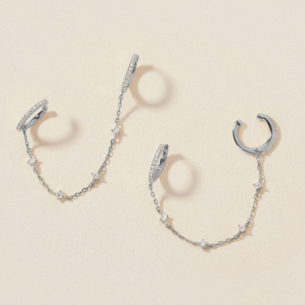 Olsen chained cuff earrings