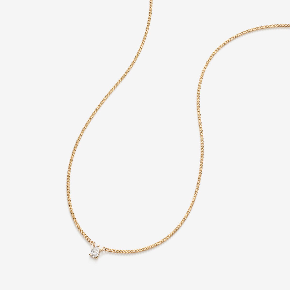 Bradd pear diamond necklace