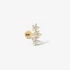 Brody triple micro flower piercing