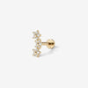 Brody triple micro flower piercing