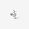 Brody triple micro flower piercing