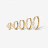 Lotto diamond hoop piercing