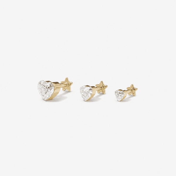 Clark heart Lab Air™ diamond piercing