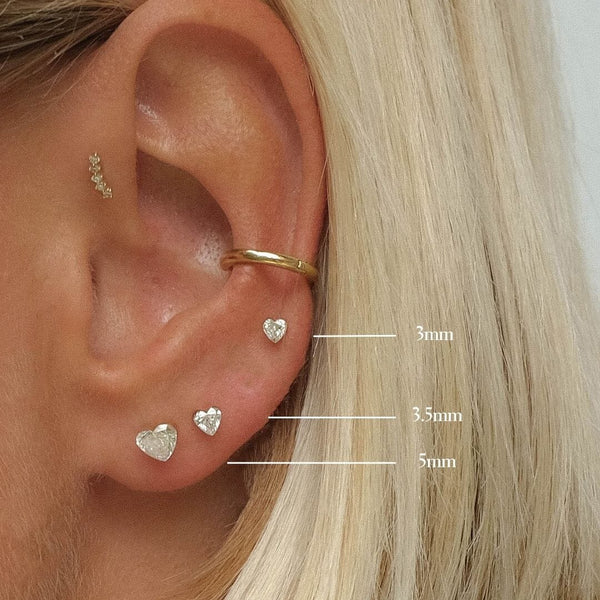 Clark heart Lab Air™ diamond piercing