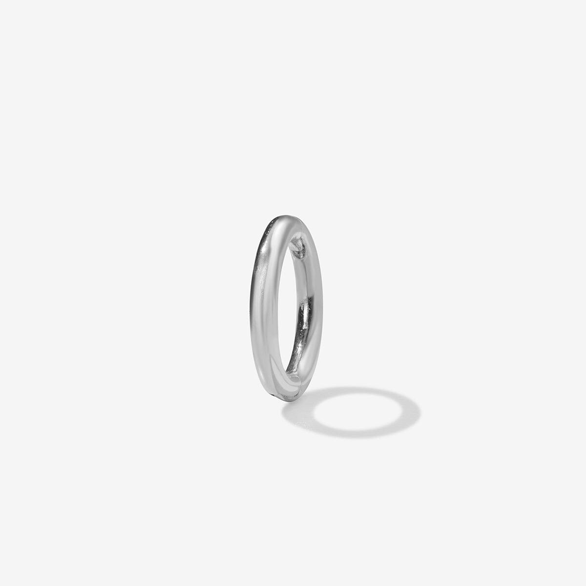White Gold Cloud Clicker Hoop | Fine Piercings | Adornmonde