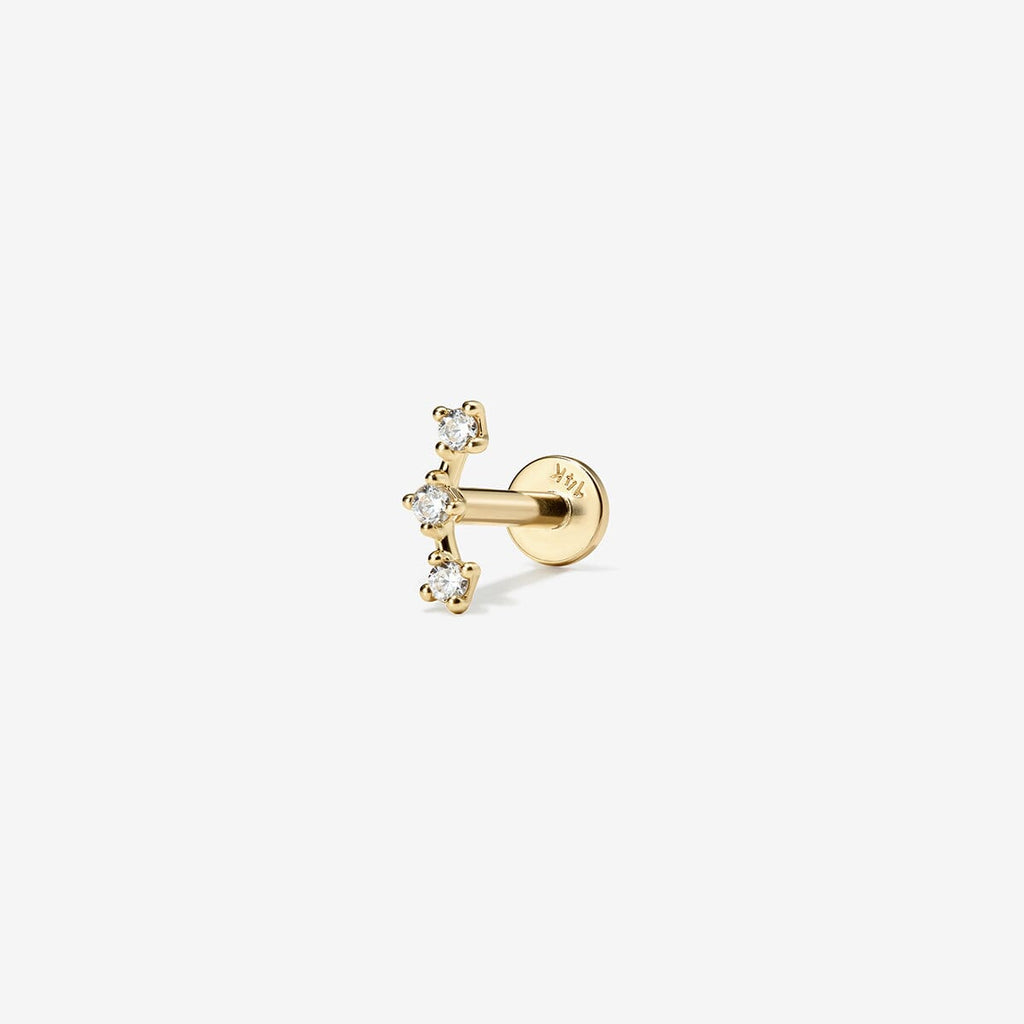 Con diamond contour piercing