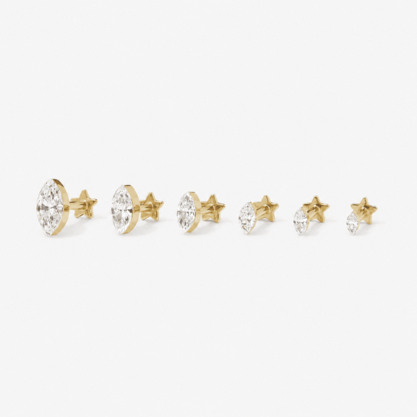 Dean marquise Lab Air™ diamond piercing