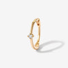 Mamin diamond hoop piercing